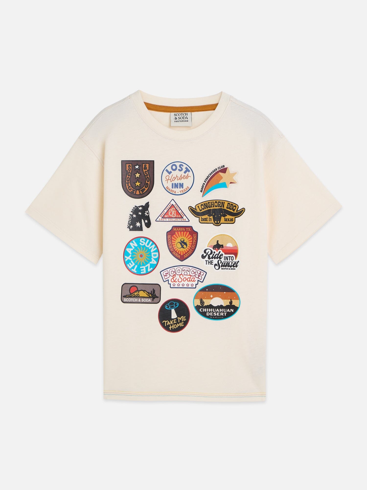 Scotch & Soda T-Shirt Artwork-Patches Relaxed Fit – Eggnog T-Shirt Scotch & Soda 10 Jahre