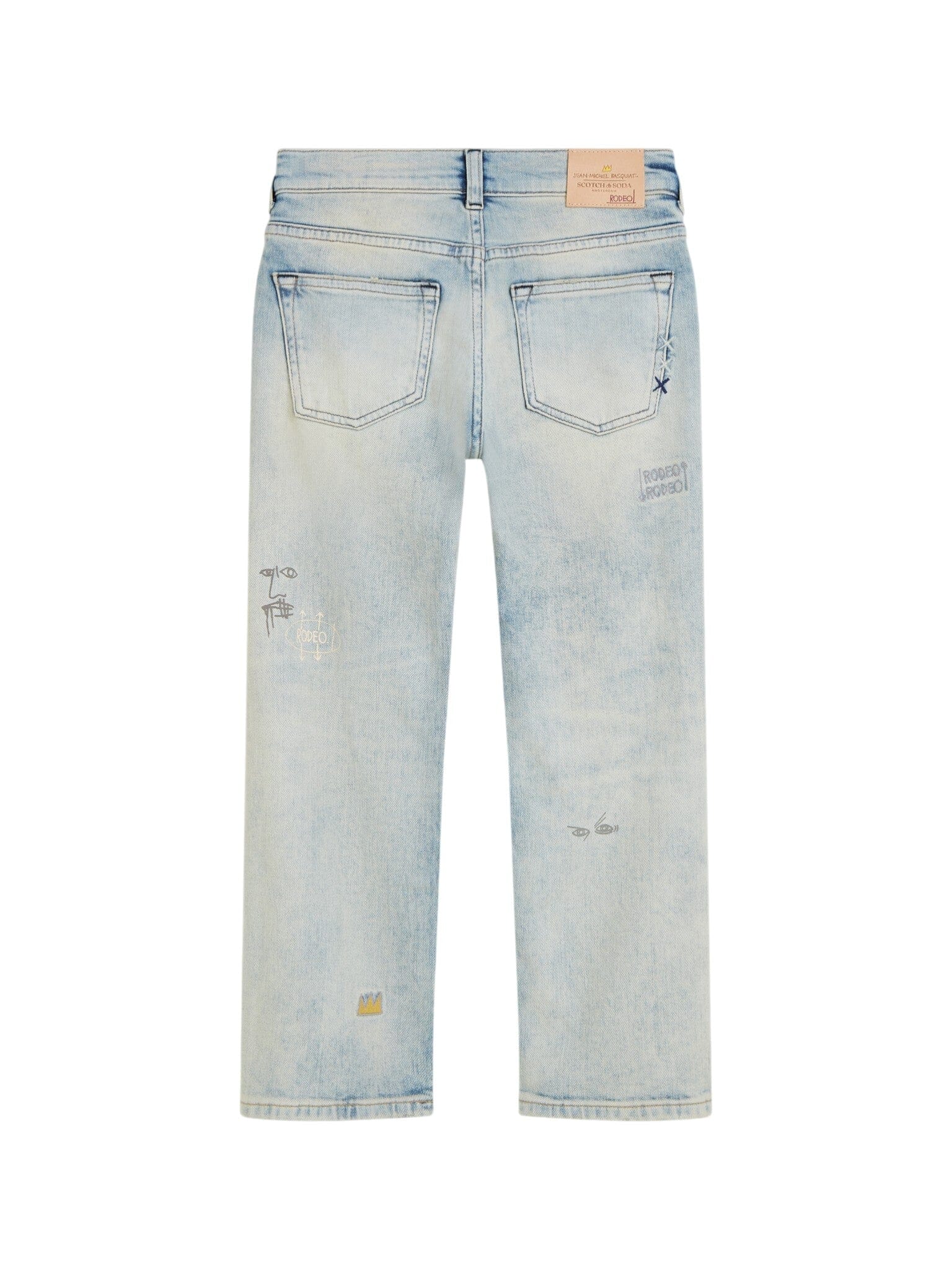 SCOTCH & SODA x Basquiat The Pitch Loose Denim Texas Blue Jeans Scotch & Soda