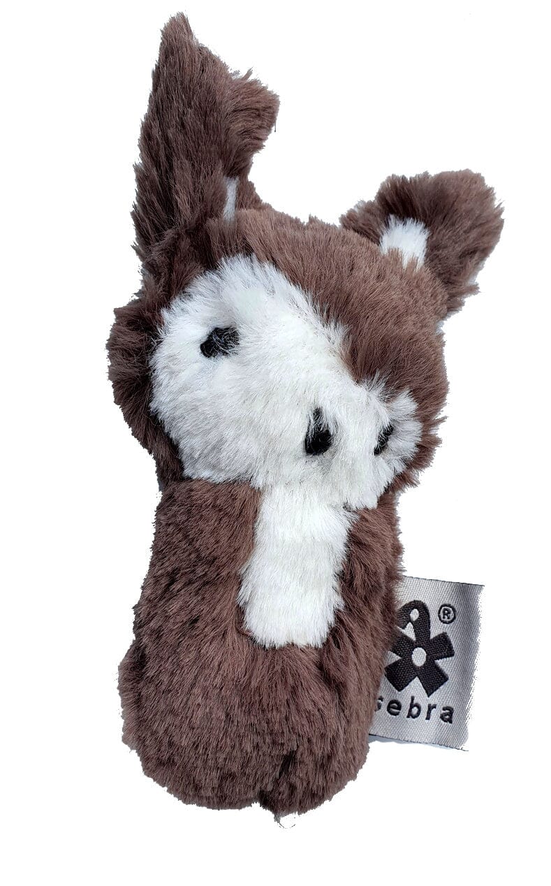 SEBRA Rassel Hase Siggi the Rabbit braun kuschelig weich Babyrasseln SEBRA