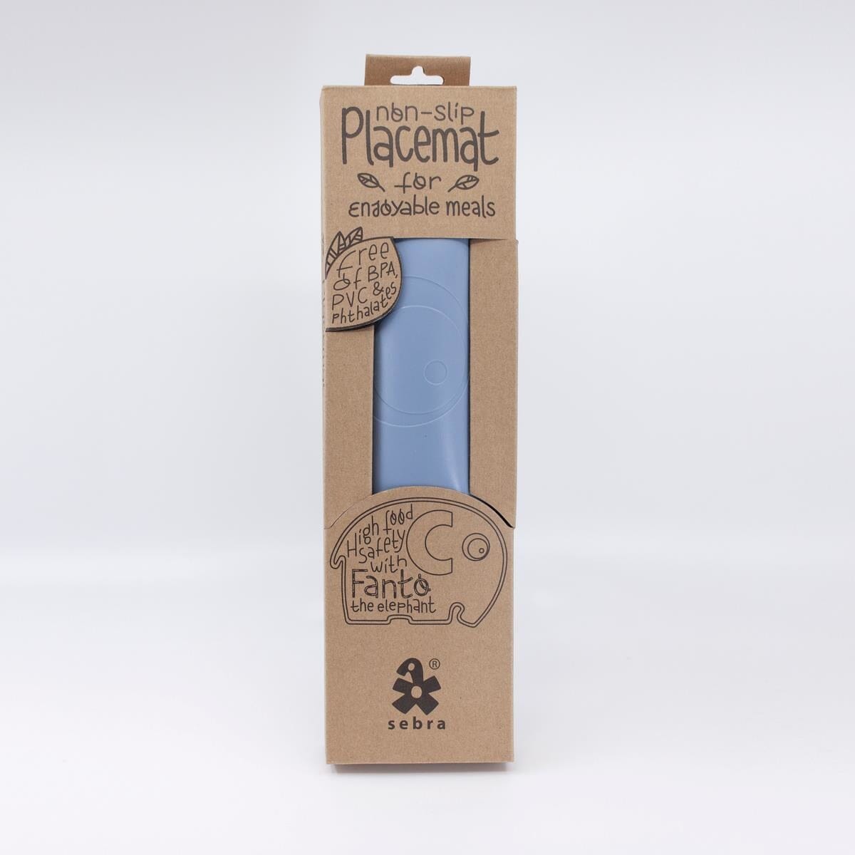 SEBRA Platzdecke Fanto der Elefant hellblau / powder blue 43 x 33cm Platzdecke SEBRA