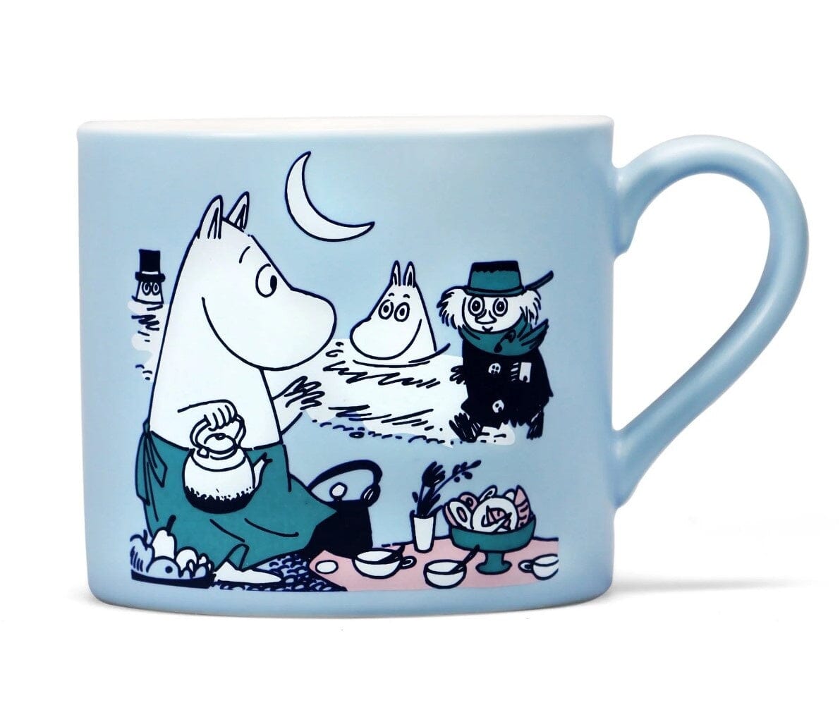 Shruti - Mumin Keramiktasse " Oh, I love Coffee!" blau Becher Half Moon Bay
