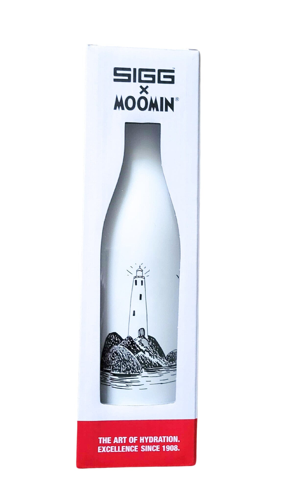 SIGG Meridian x Moomin Trinkflasche Leuchtturm Lighthouse 700ml schwarz weiß Trinkflaschen SIGG