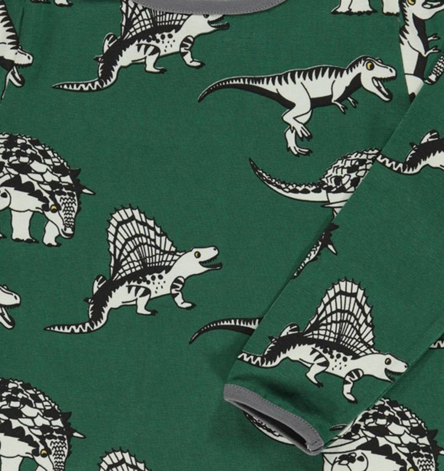 SMAFOLK Langarmshirt mit Dino dunkelgrün / hunter green Langarmshirt Smafolk