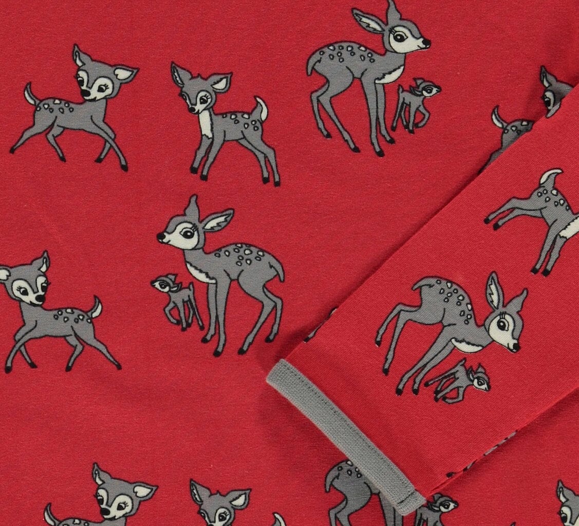 SMAFOLK Langarmshirt Rehkitz rot Langarmshirt Smafolk