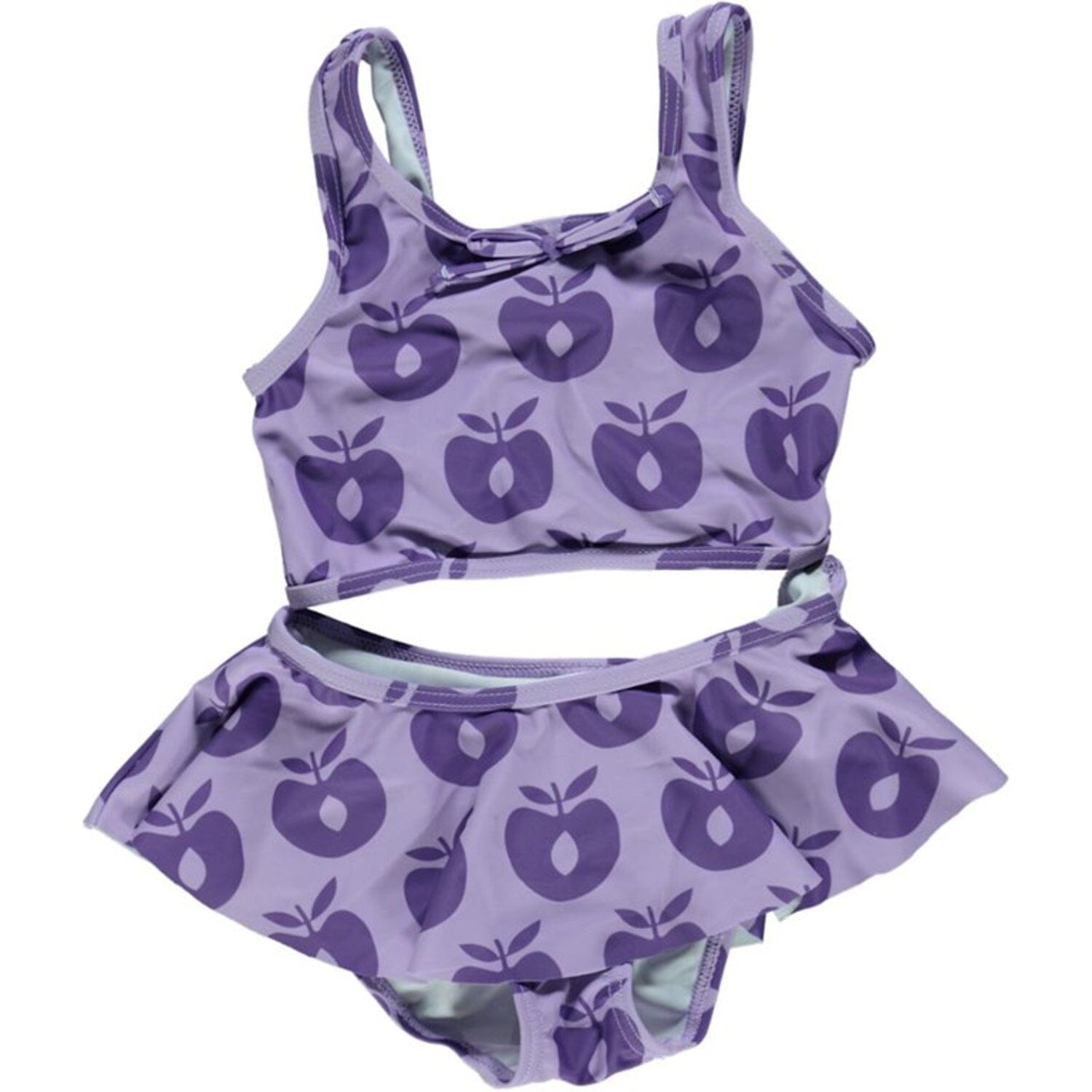 SMAFOLK Bikini lila allover Apfel UV Schutz Badeanzug Bikini Smafolk