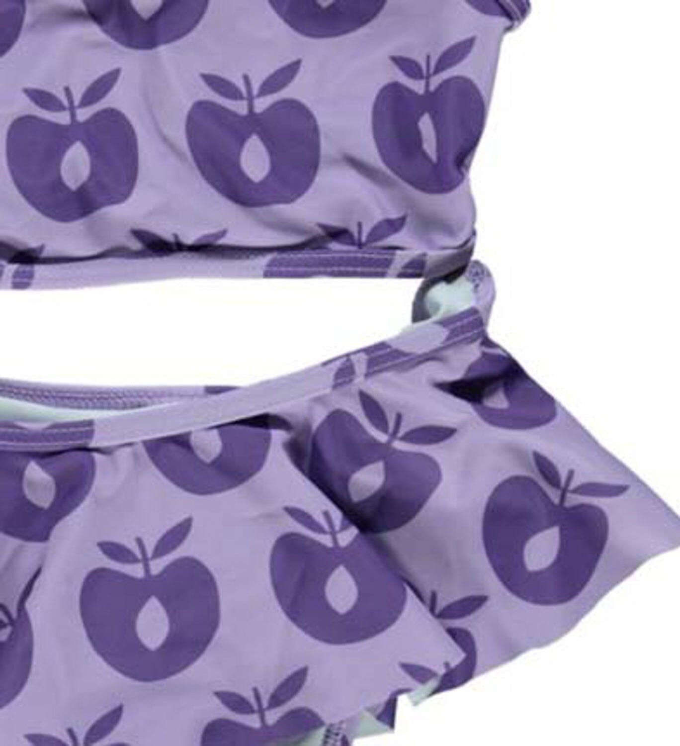 SMAFOLK Bikini lila allover Apfel UV Schutz Badeanzug Bikini Smafolk