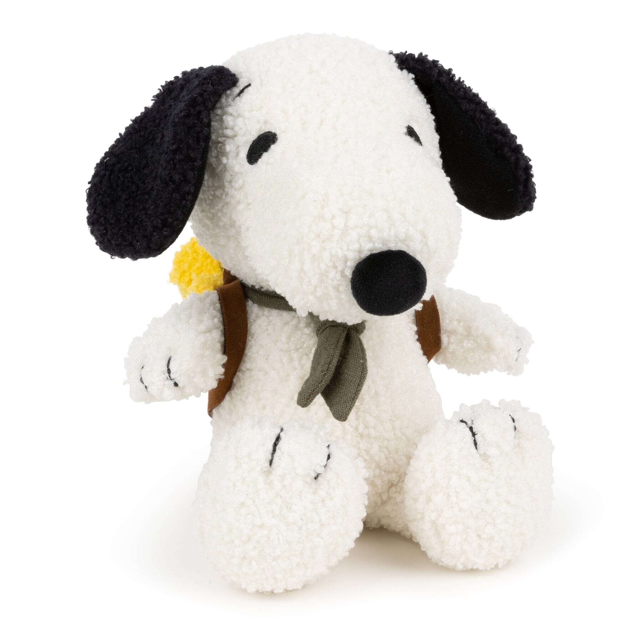 Snoopy sitzend mit Rucksack und Woodstock von Peanuts x Bon Ton Toys – 20cm Kuscheltiere Bon Ton Toys x Peanuts