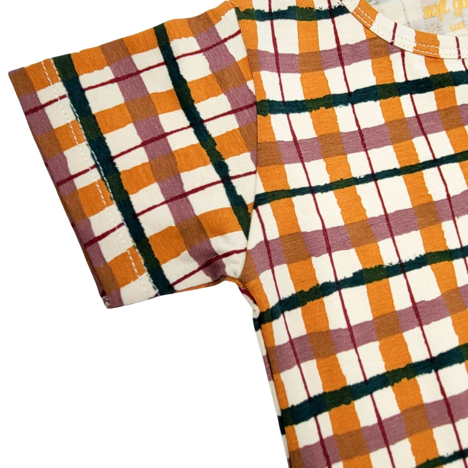 Soft Gallery Baby Body kariert aus Bio-Baumwolle Spieler und Bodys Soft Gallery