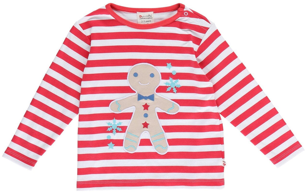 Piccalillly Longsleeve Lebkuchenmann rot weiß Langarmshirt Piccalilly