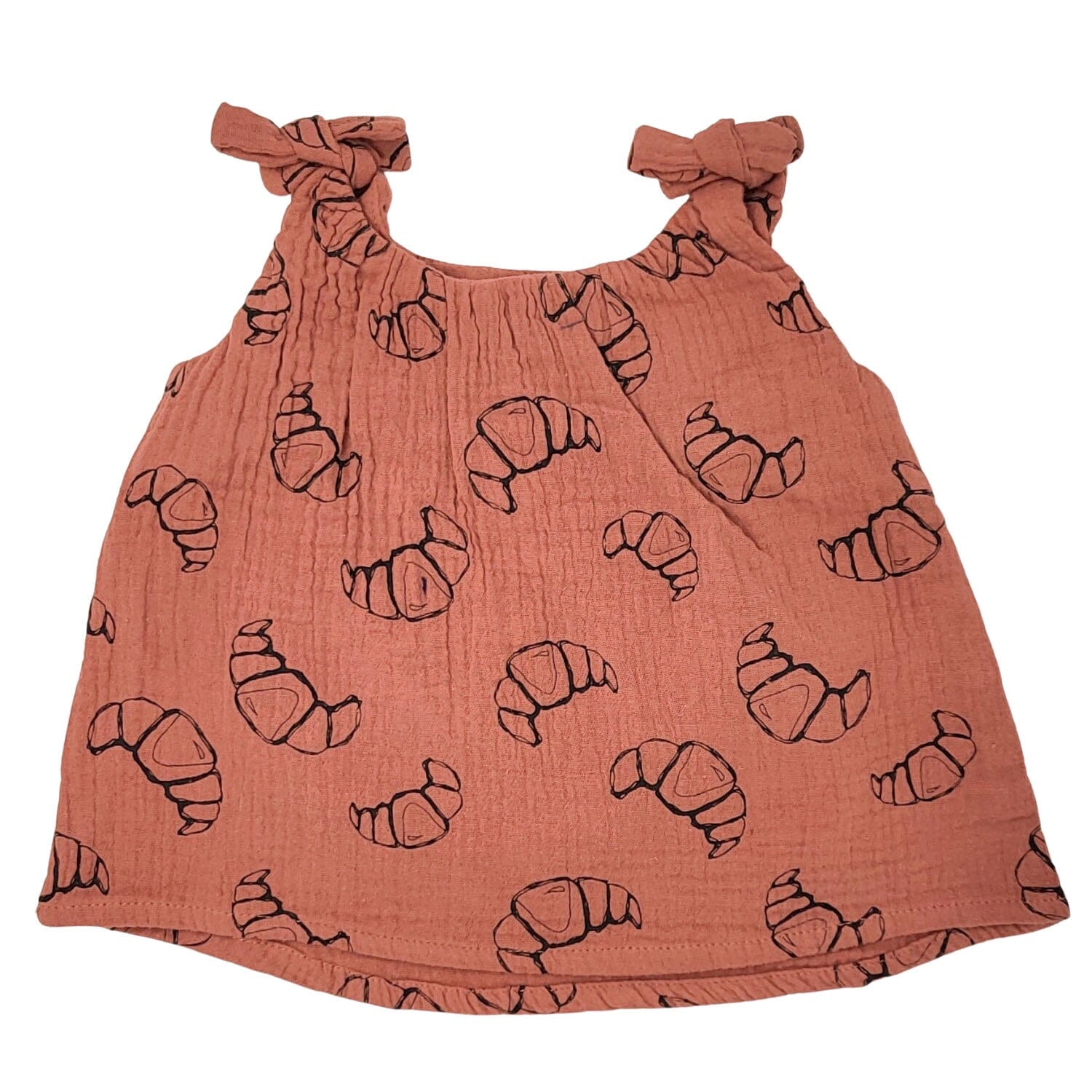 Sproet & Sprout Tunika-Kleid dunkelrot mit Croissant Motiv Kleid SPROET & SPROUT