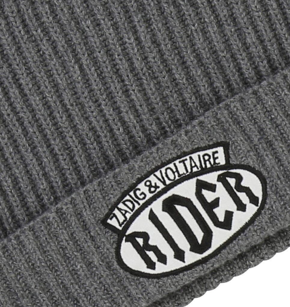 Zadig & Voltaire Kids Mütze grau mit Logopatch Mütze Zadig & Voltaire