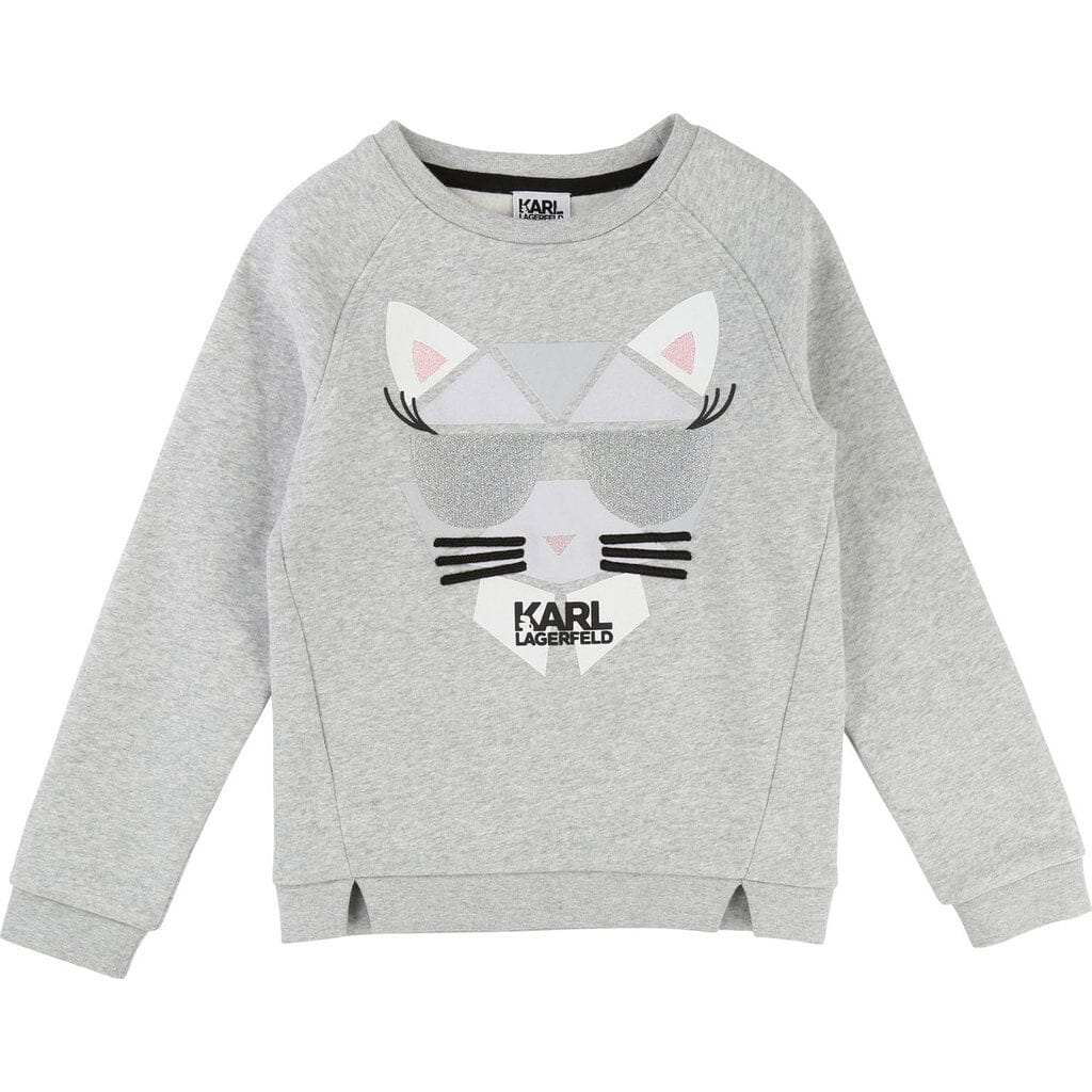 KARL LAGERFELD KIDS Mädchen Sweatshirt Katze Choupette Sweatshirt Karl Lagerfeld