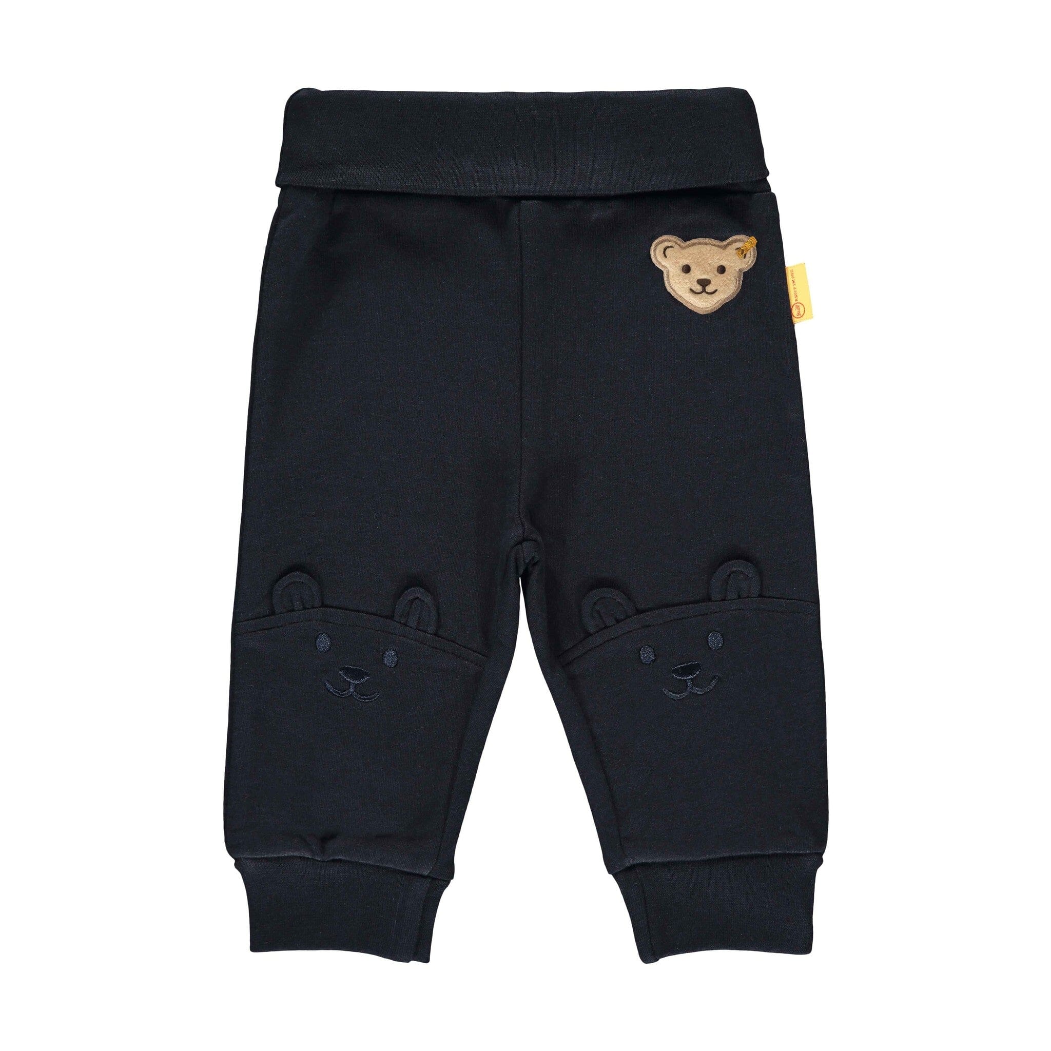Steiff Baby Hose marine mit lustigen Knieschonern Hosen Steiff
