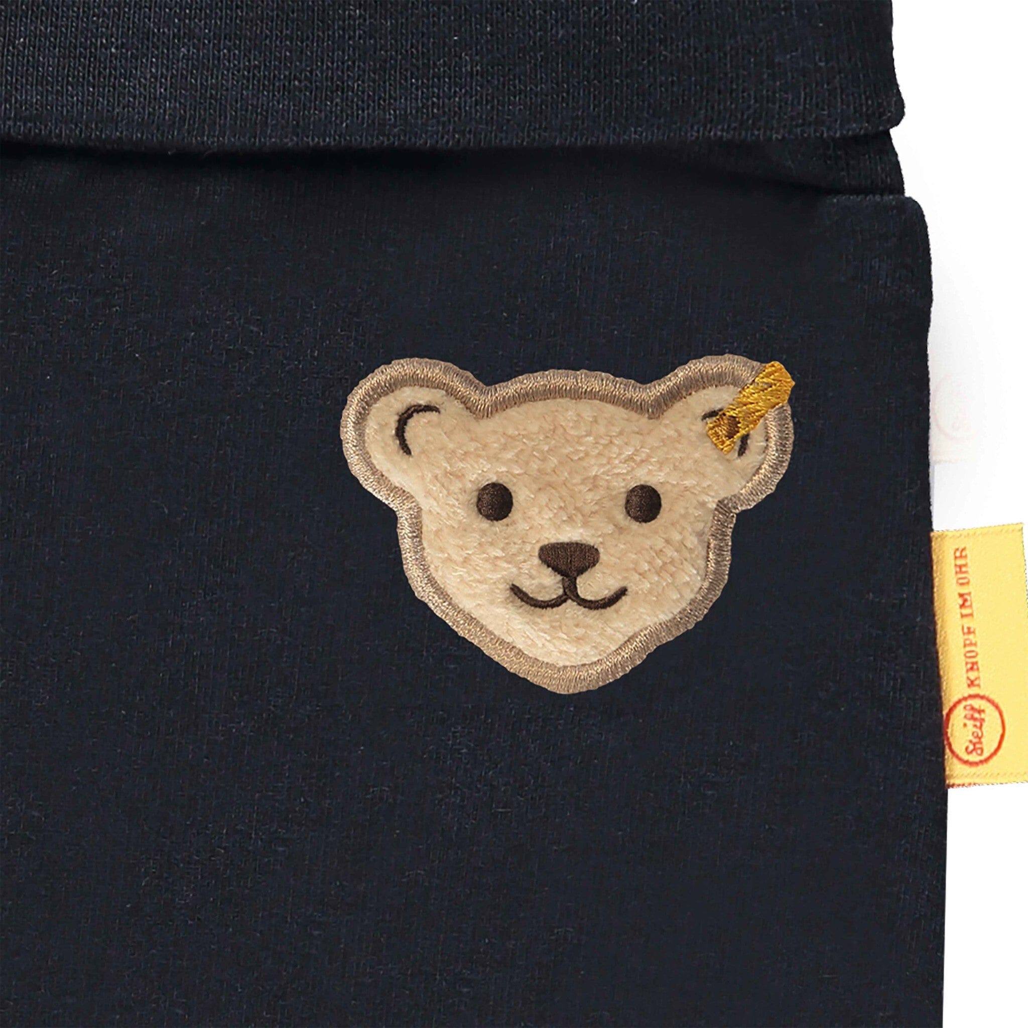 Steiff Baby Hose marine mit lustigen Knieschonern Hosen Steiff