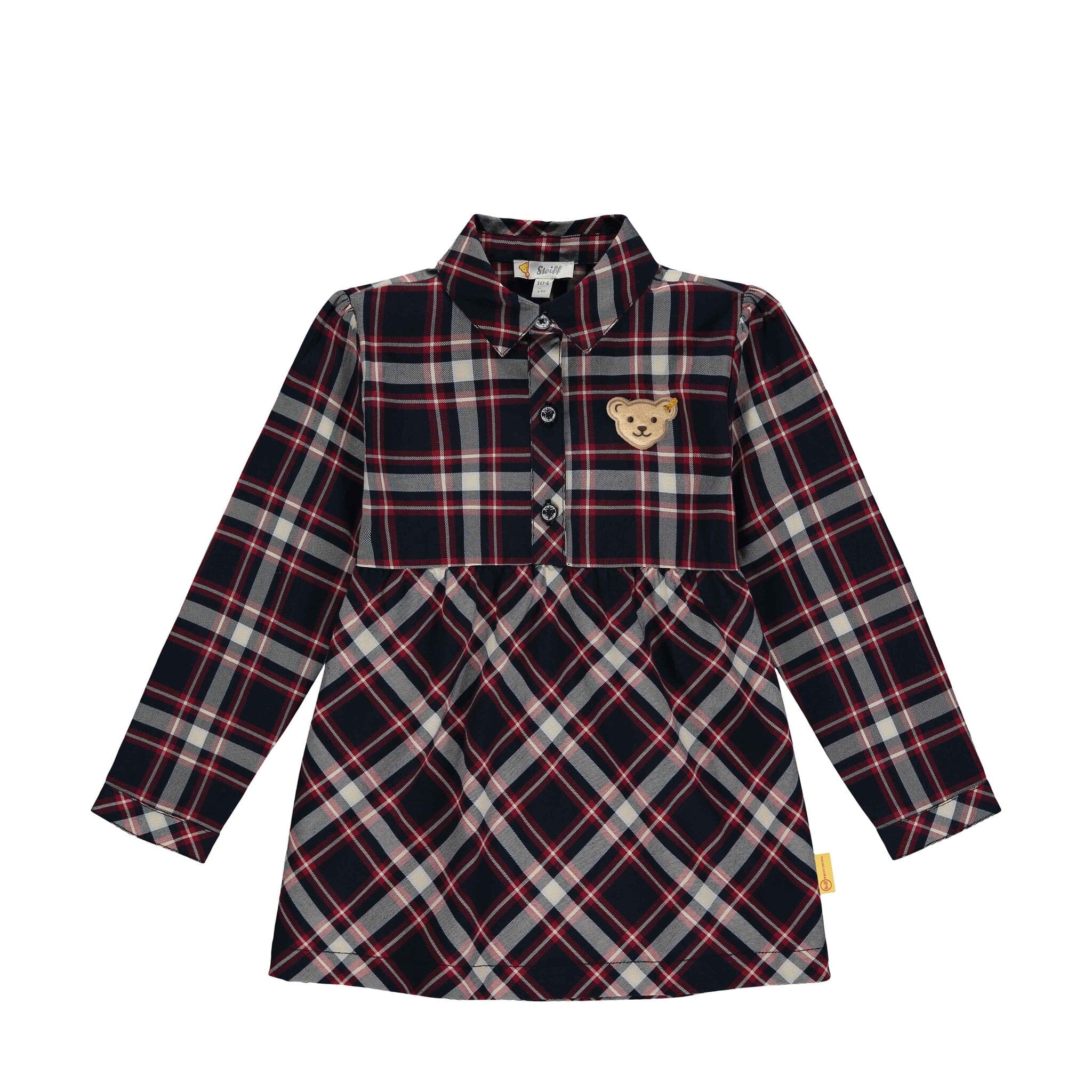 Steiff Bluse blau rot kariert Blusen & Hemden Steiff