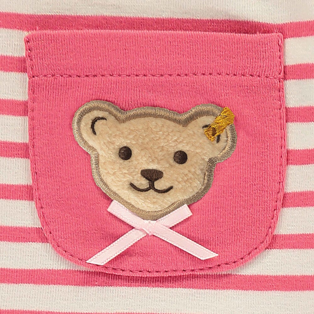 Steiff Langarmshirt rosa weiß gestreift Langarmshirt Steiff