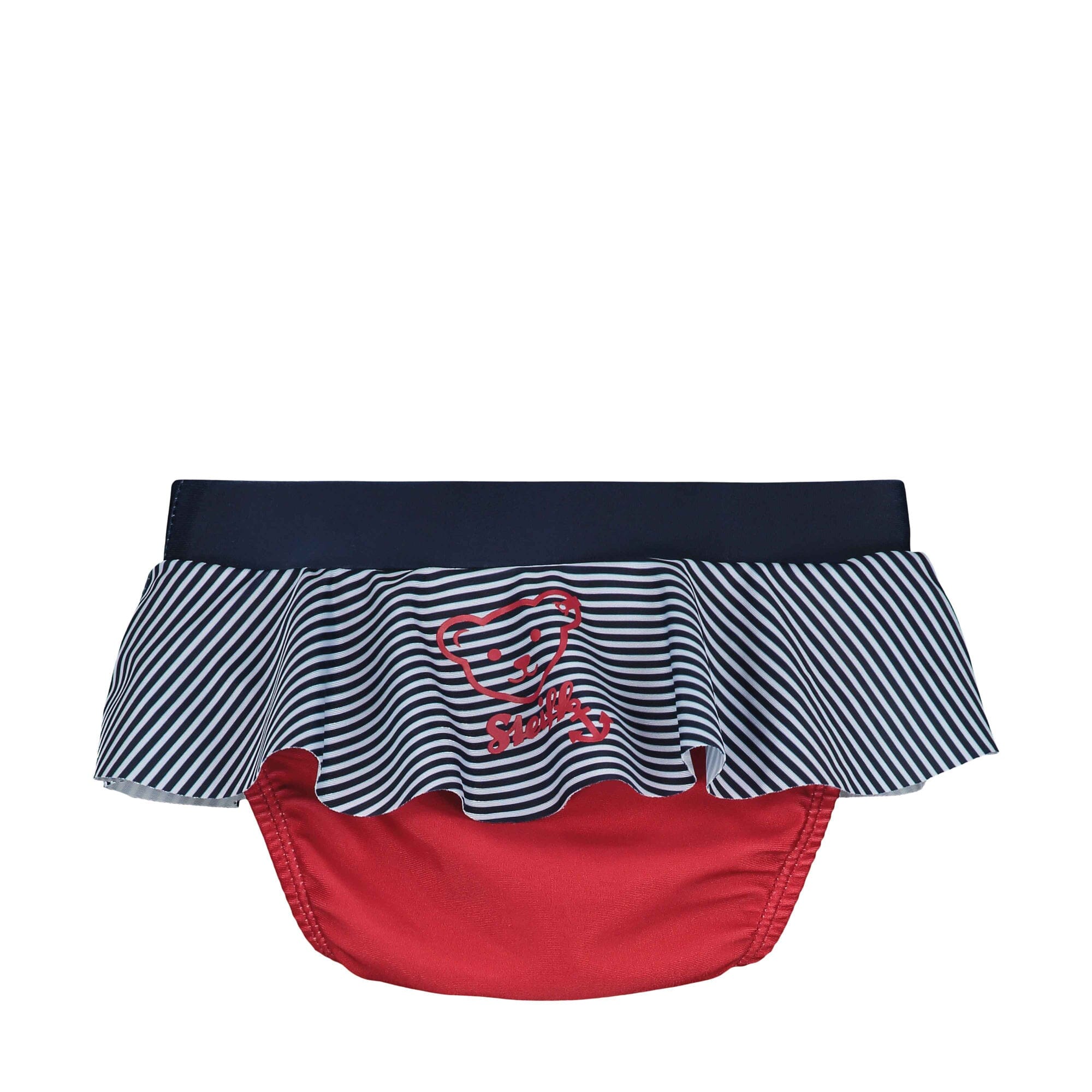 Steiff Baby Schwimmwindel Badehose Mädchen blau weiß rot Badehose Steiff