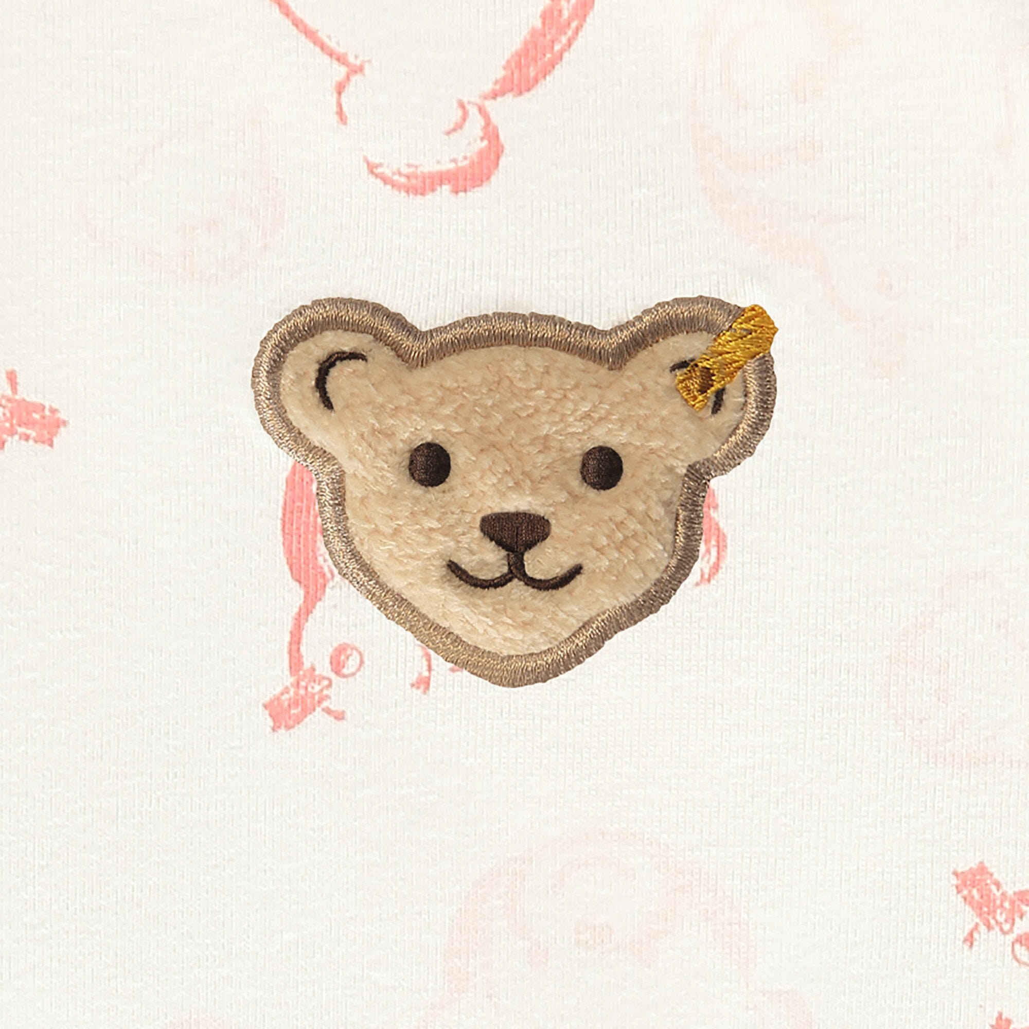 Steiff Set Strampler und Longsleeve allover Teddy Print Baby Kombination Steiff