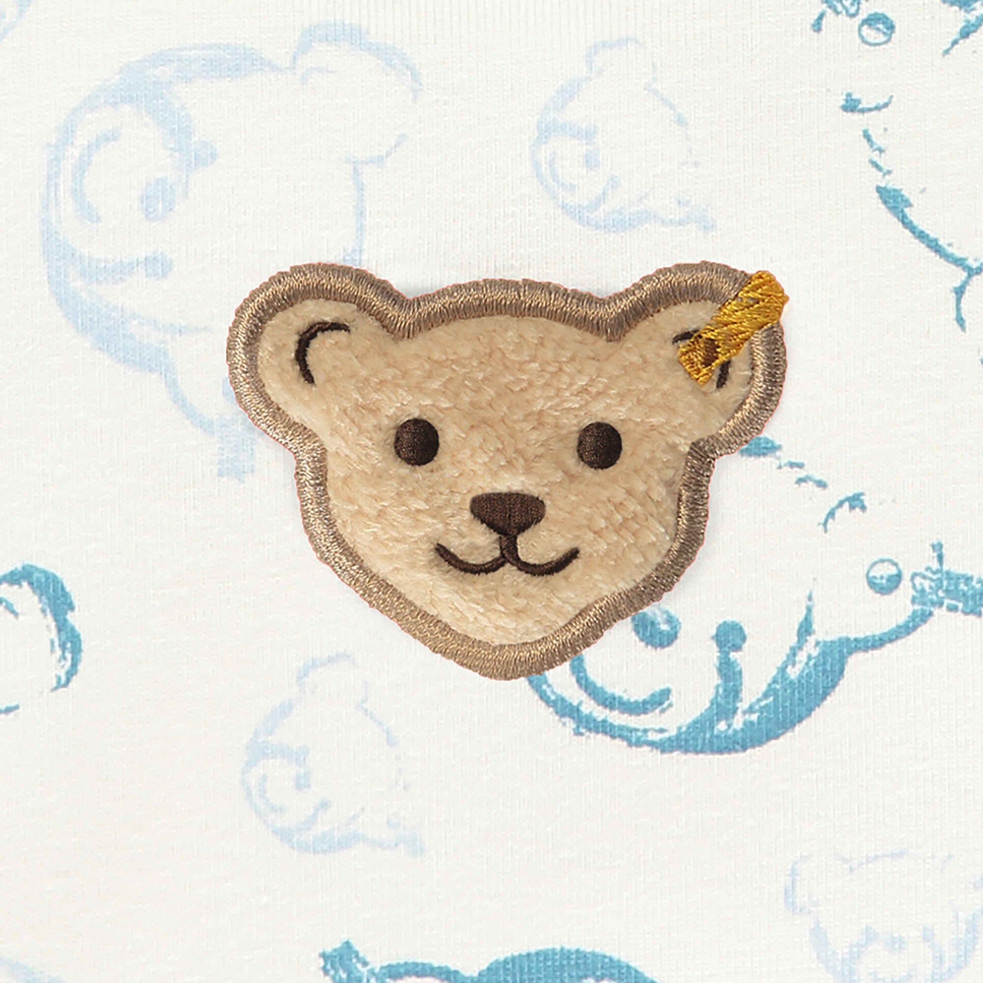 Steiff Set Strampler und Longsleeve allover Teddy Print Baby Kombination Steiff