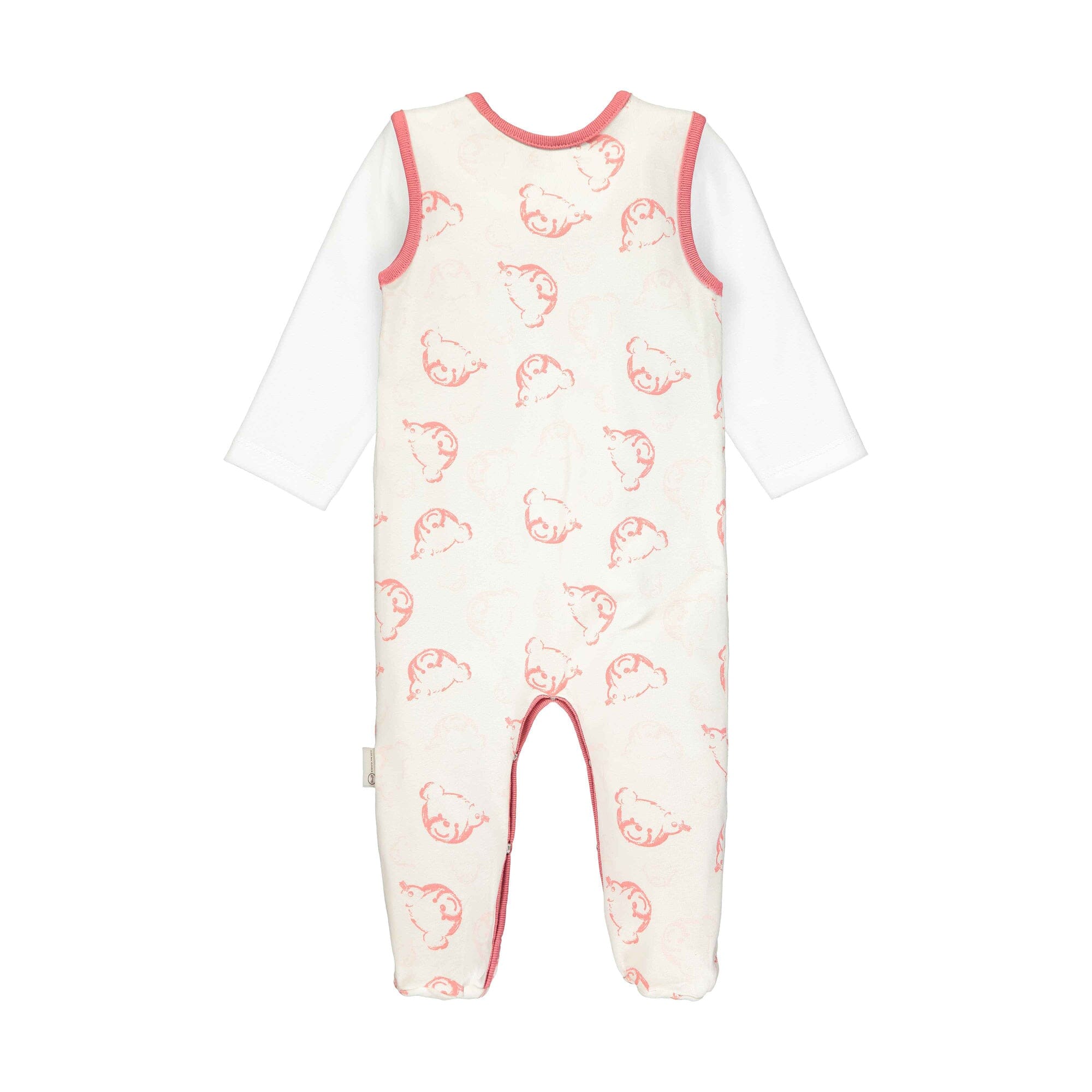 Steiff Set Strampler und Longsleeve allover Teddy Print Baby Kombination Steiff