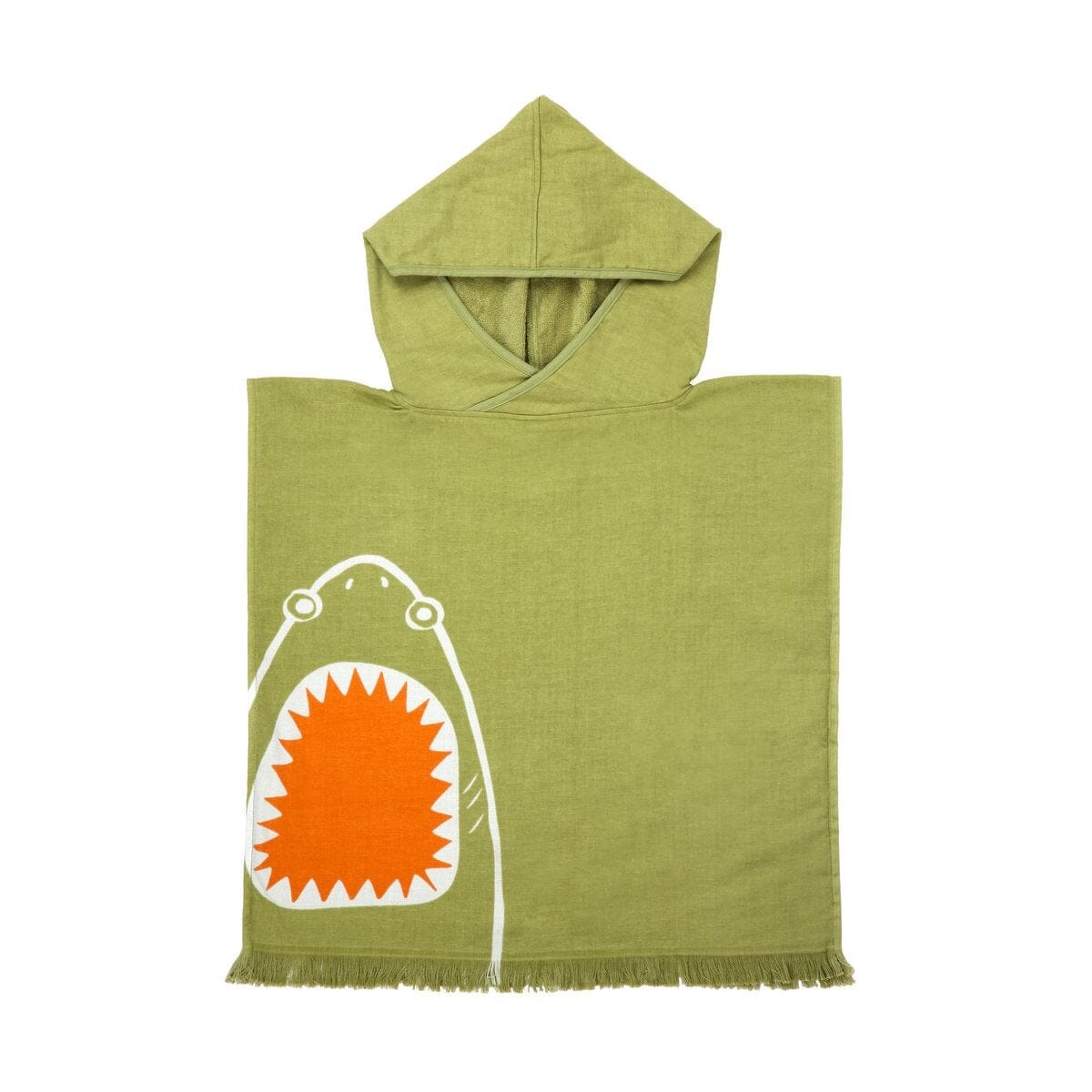 SUNNYLIFE Badeponcho mit Kapuze Hai shark attack Badeponcho SUNNYLIFE