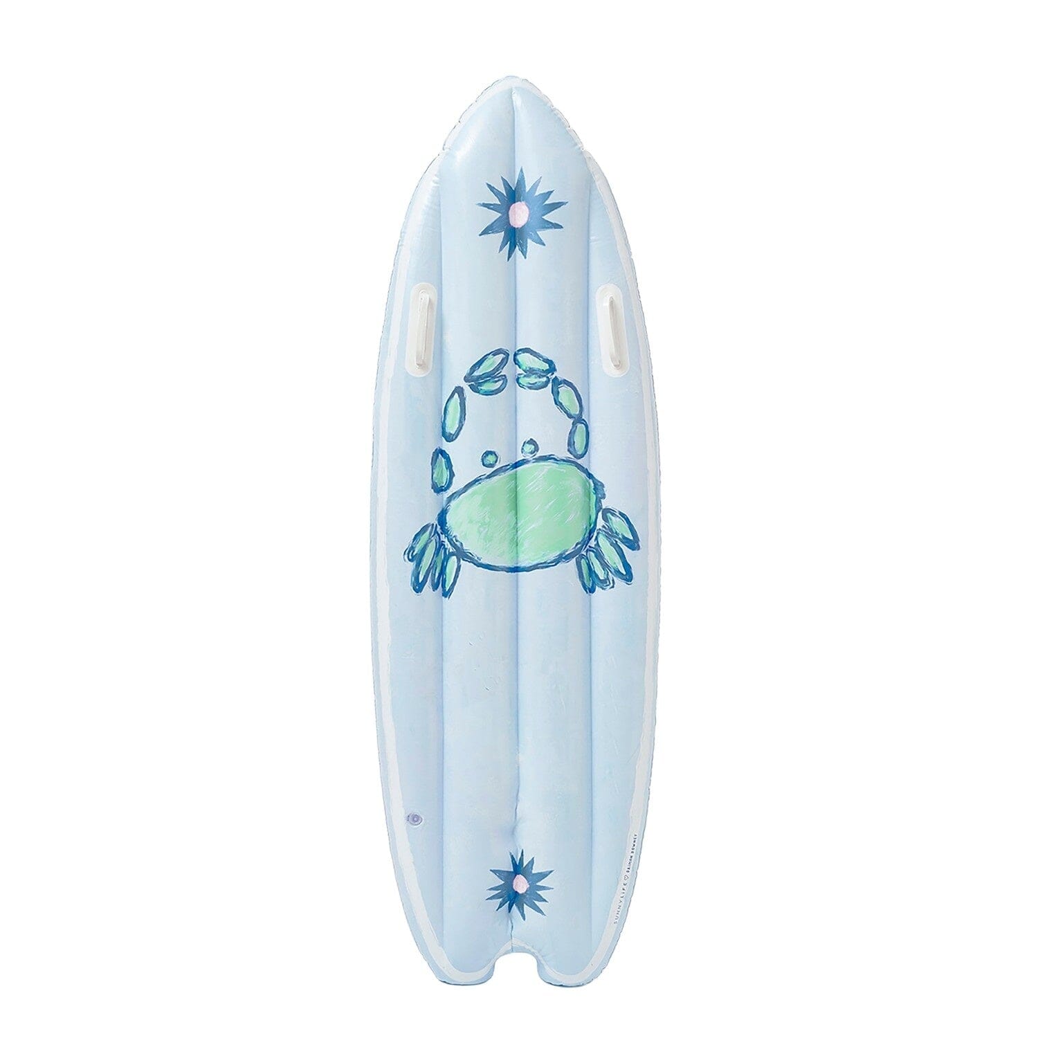 SUNNYLIFE Ride With Me Surfboard Float aufblasbar hellblau Schwimmreifen Schwimmflügel und Luftmatrazen SUNNYLIFE