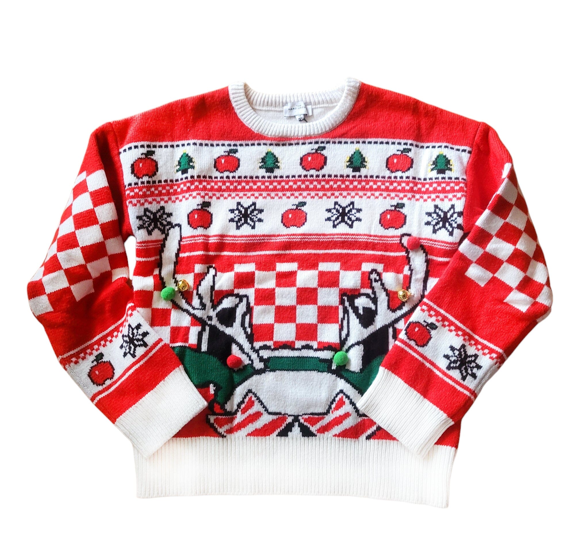 The Marc Jacobs Strickpullover Weihnachten rot-weiß Pullover The Marc Jacobs
