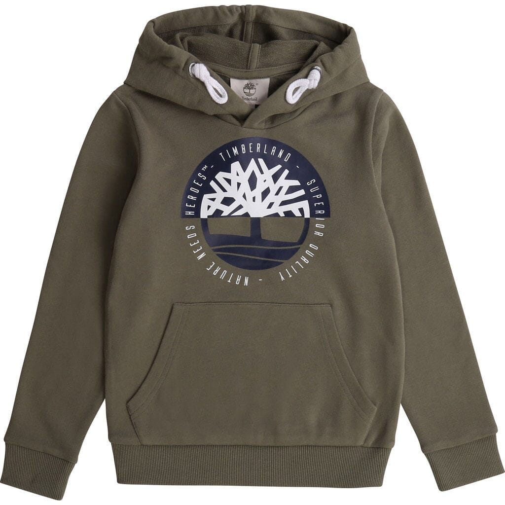 Timberland Hoodie khaki mit Logo Hoodie Timberland