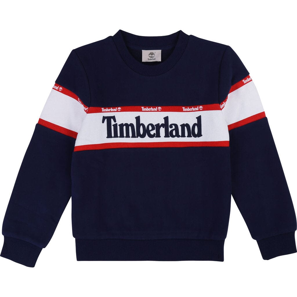Timberland Sweatshirt blau rot weiß Sweatshirt Timberland