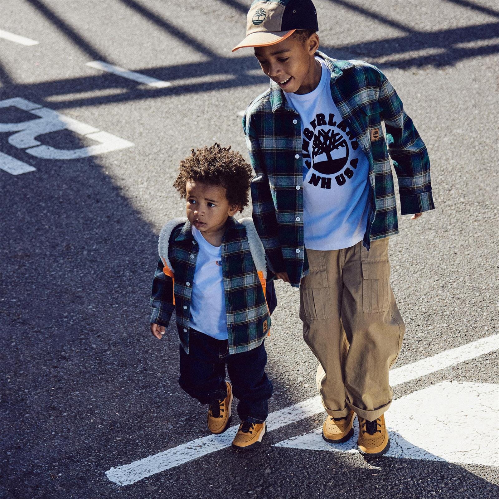 TIMBERLAND Kids T-Shirt „Circle Tree Logo“ – Weiß T-Shirt Timberland