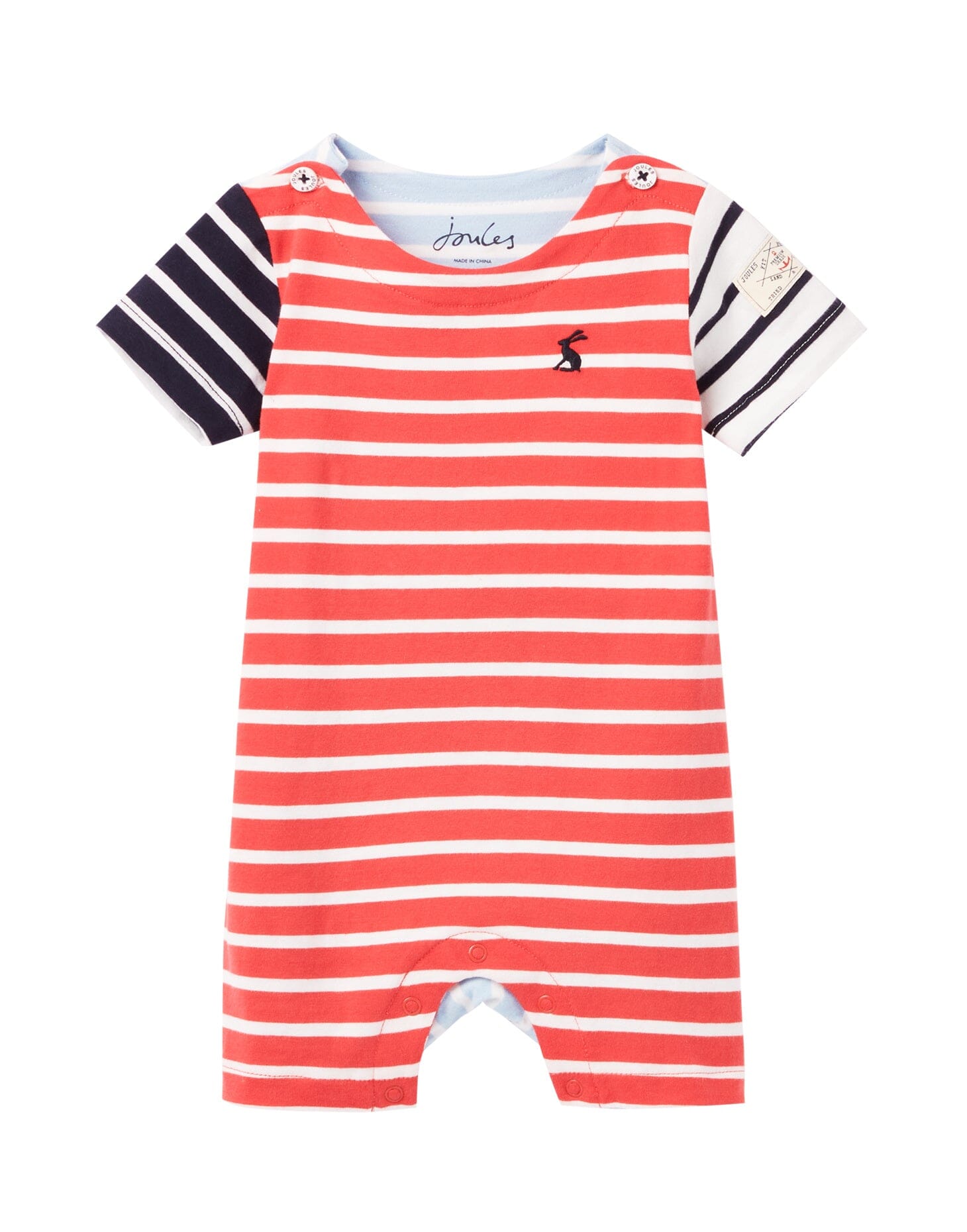TOM JOULE Baby Jungen Spieler Marinestreifen rot blau weiß Bodysuit TOM JOULE