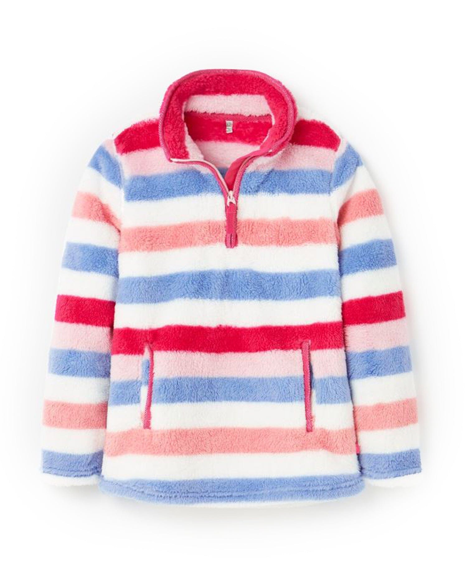 TOM JOULE Fleecetroyer Ellie mit Streifen Multistripe Pullover TOM JOULE