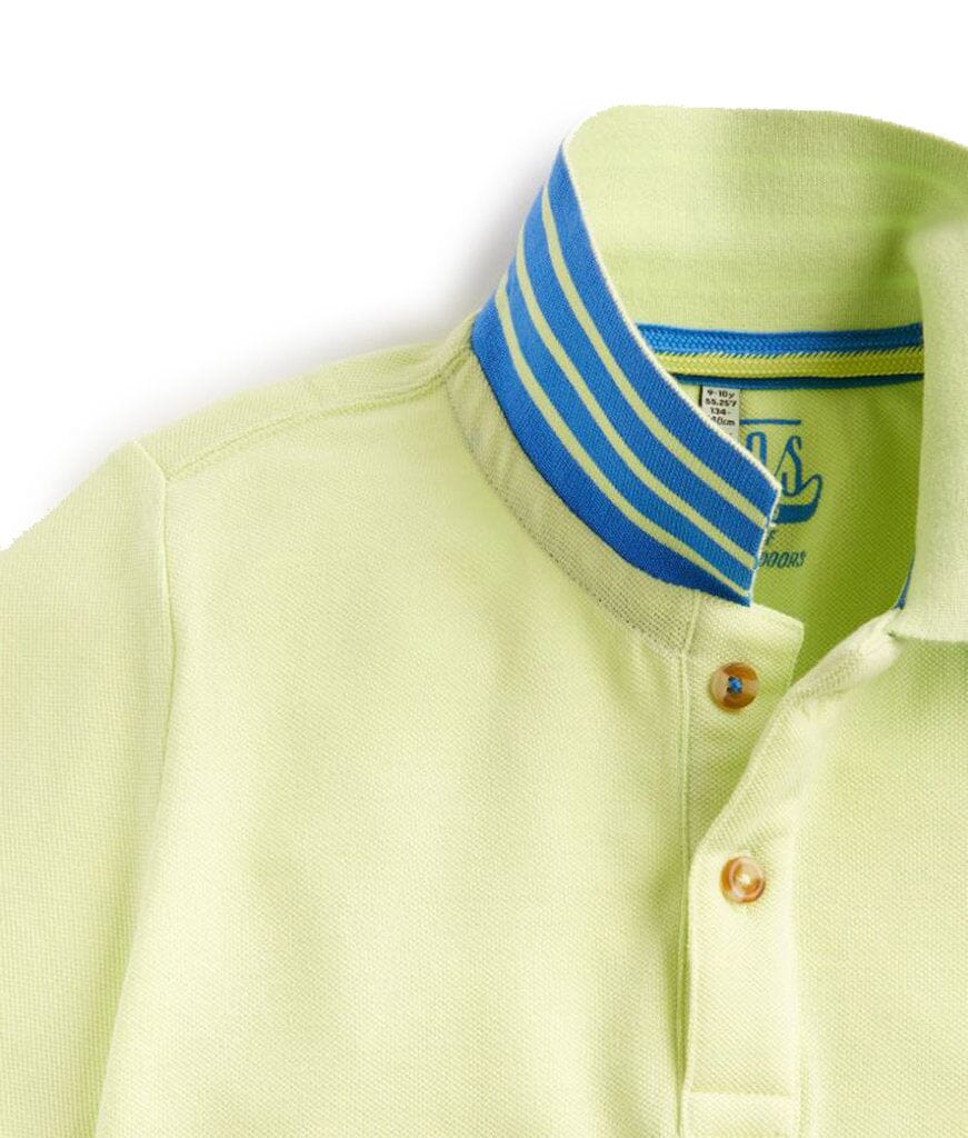 TOM JOULE Poloshirt lime mit Logostitching T-Shirt TOM JOULE