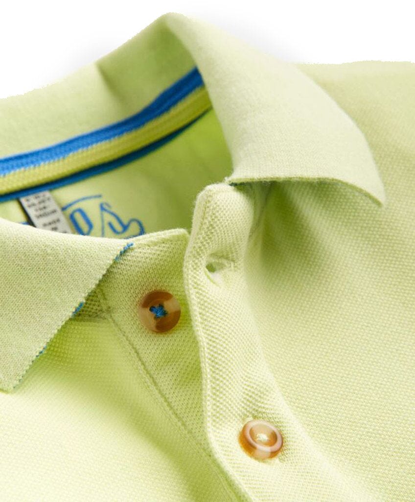 TOM JOULE Poloshirt lime mit Logostitching T-Shirt TOM JOULE