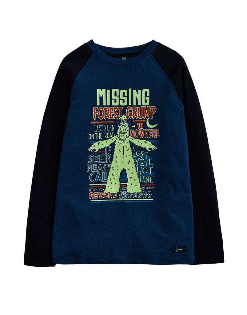 TOM JOULE Langarmshirt Yeti leuchtet im Dunkeln Langarmshirt TOM JOULE