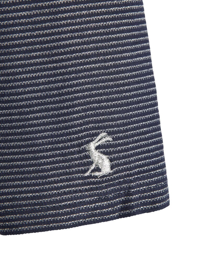 TOM JOULE Leggings Glitzerstreifen blau silber Leggings TOM JOULE