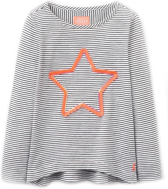 Tom Joule Langarmshirt „Junior Cora“ mit Glitzerstern und Streifen Langarmshirt TOM JOULE