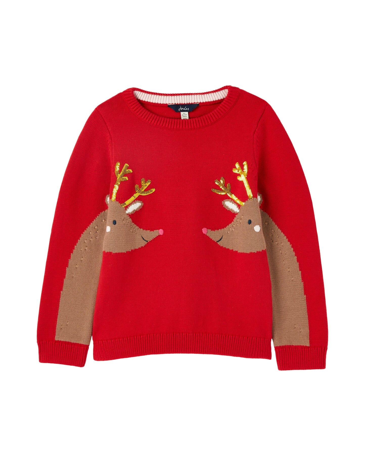 TOM JOULE Pullover Geegee mit beidseitigem Rentier Strickmotiv Pullover TOM JOULE