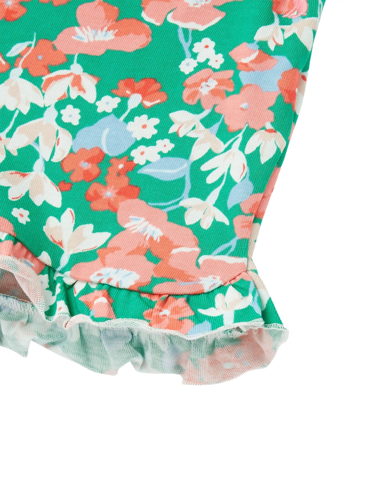 TOM JOULE Shorts Amara grün mit Rüschen Shorts TOM JOULE