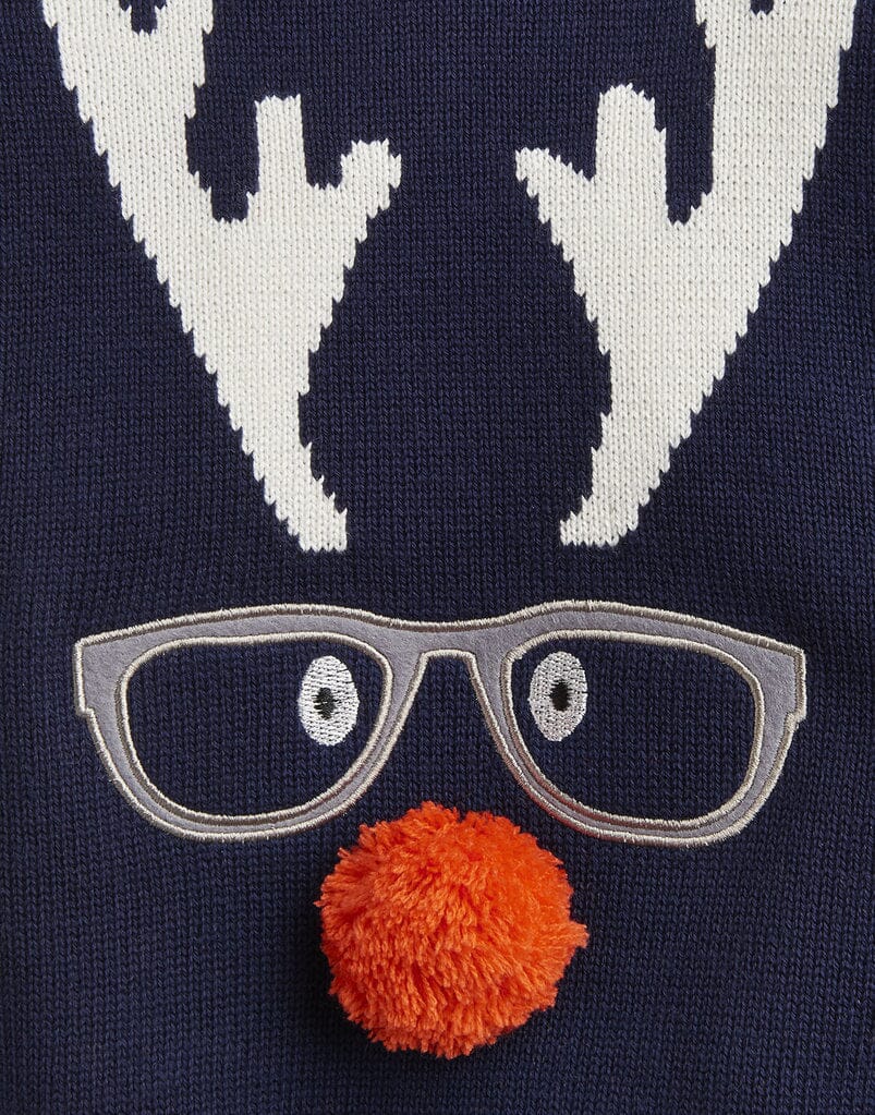 TOM JOULE Strickpullover X-Mas blau Pullover TOM JOULE