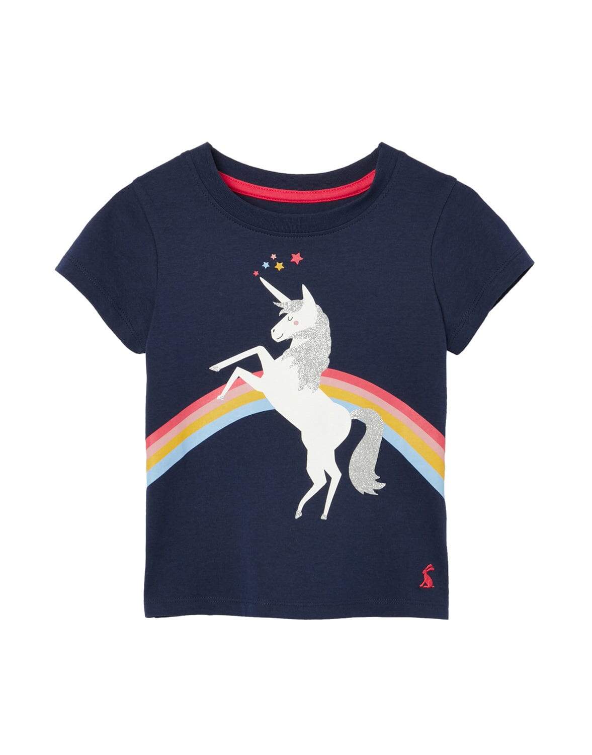TOM JOULE T-Shirt Pixie blau navy mit Glitzereinhorn T-Shirt TOM JOULE