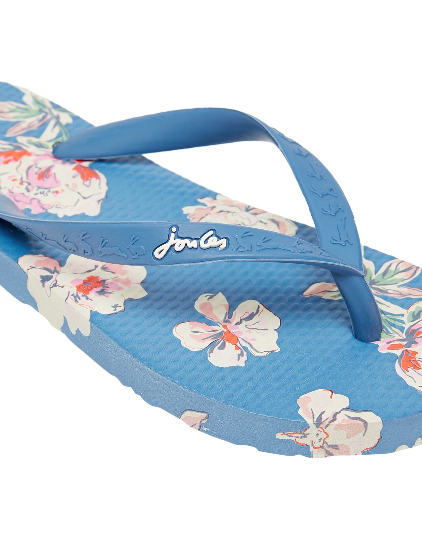 TOM JOULE Zehentrenner Sandalen Blumen blau Sandalen TOM JOULE