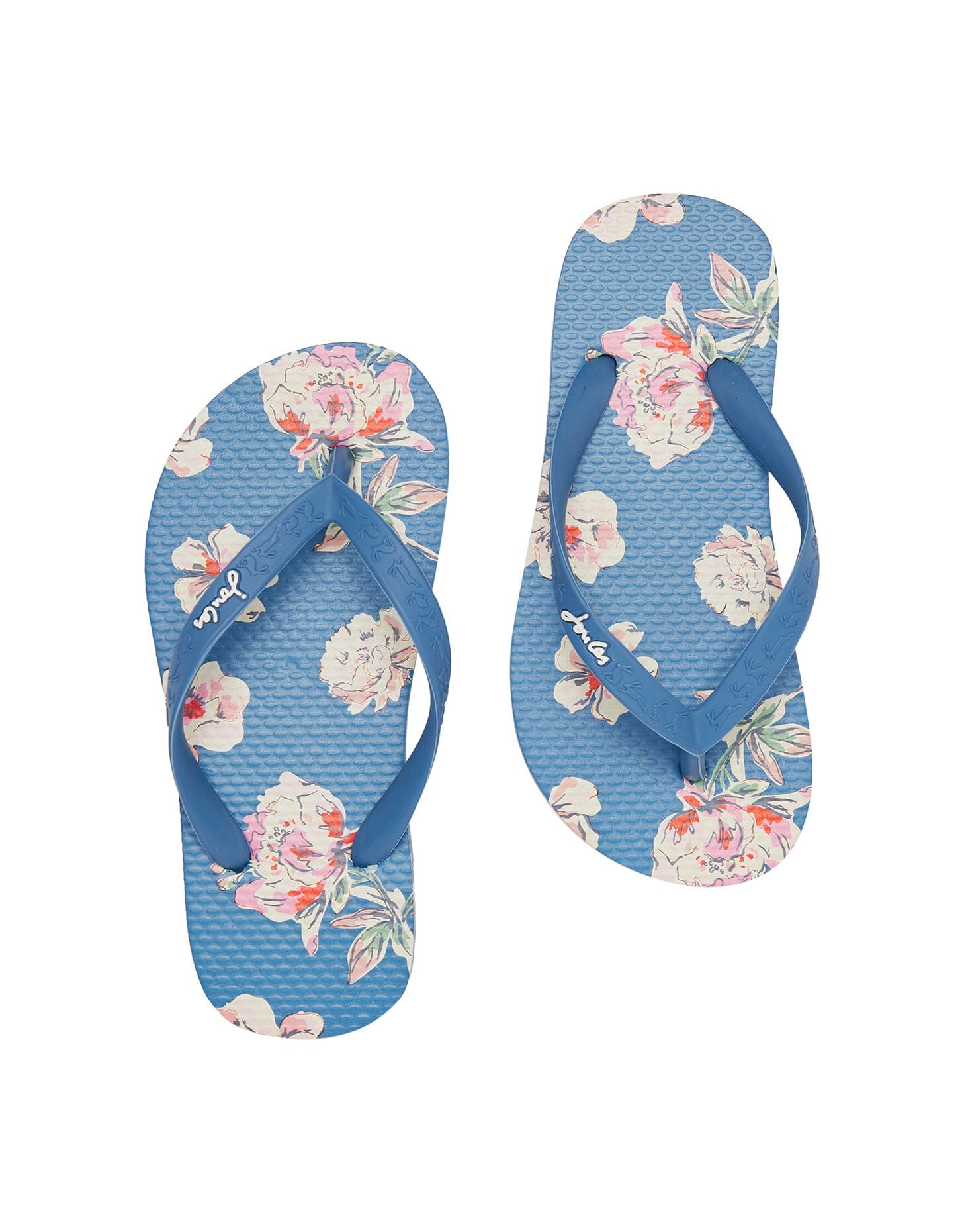 TOM JOULE Zehentrenner Sandalen Blumen blau Sandalen TOM JOULE