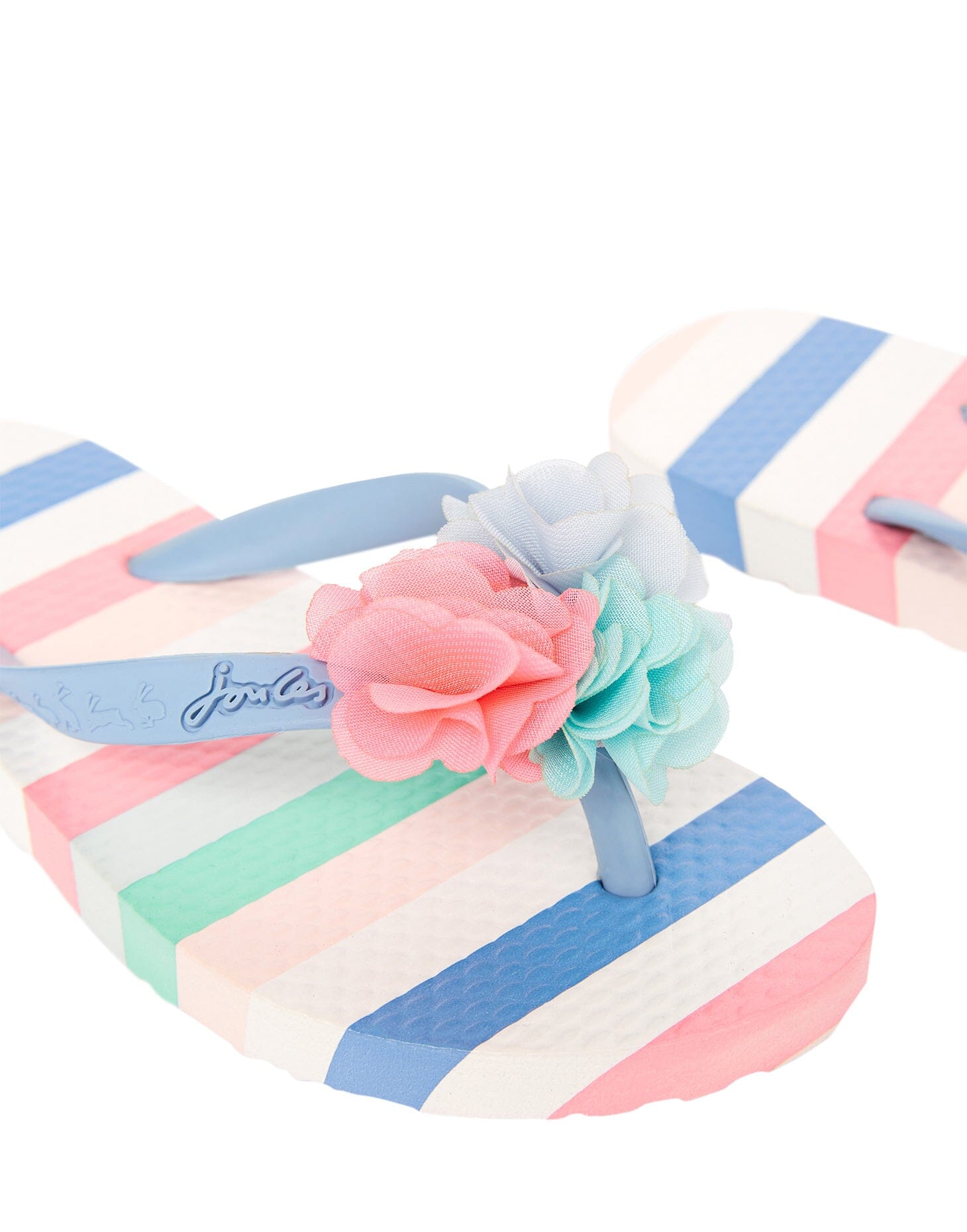 TOM JOULE Zehentrenner Sandalen Blumen Streifen Sandalen TOM JOULE