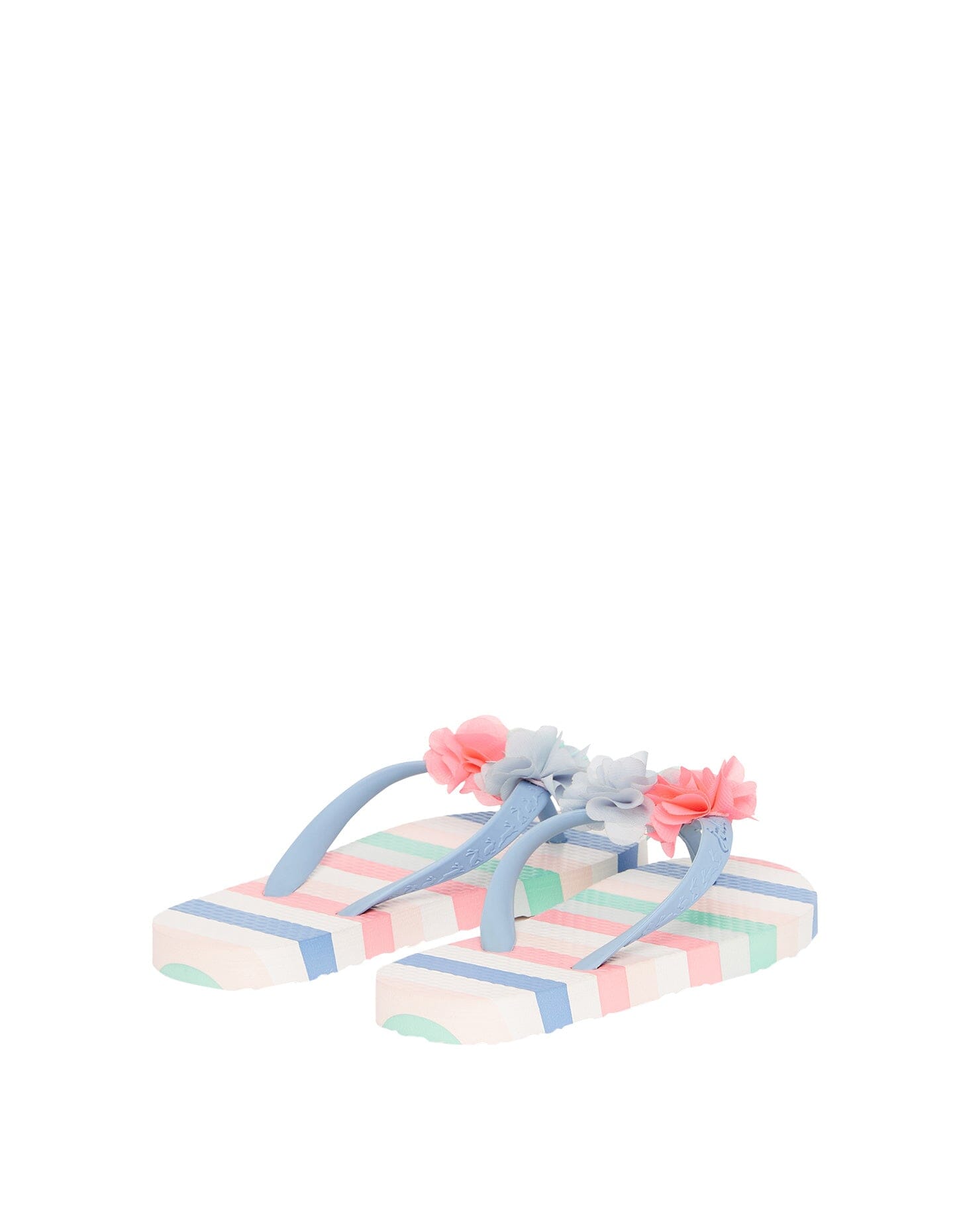 TOM JOULE Zehentrenner Sandalen Blumen Streifen Sandalen TOM JOULE