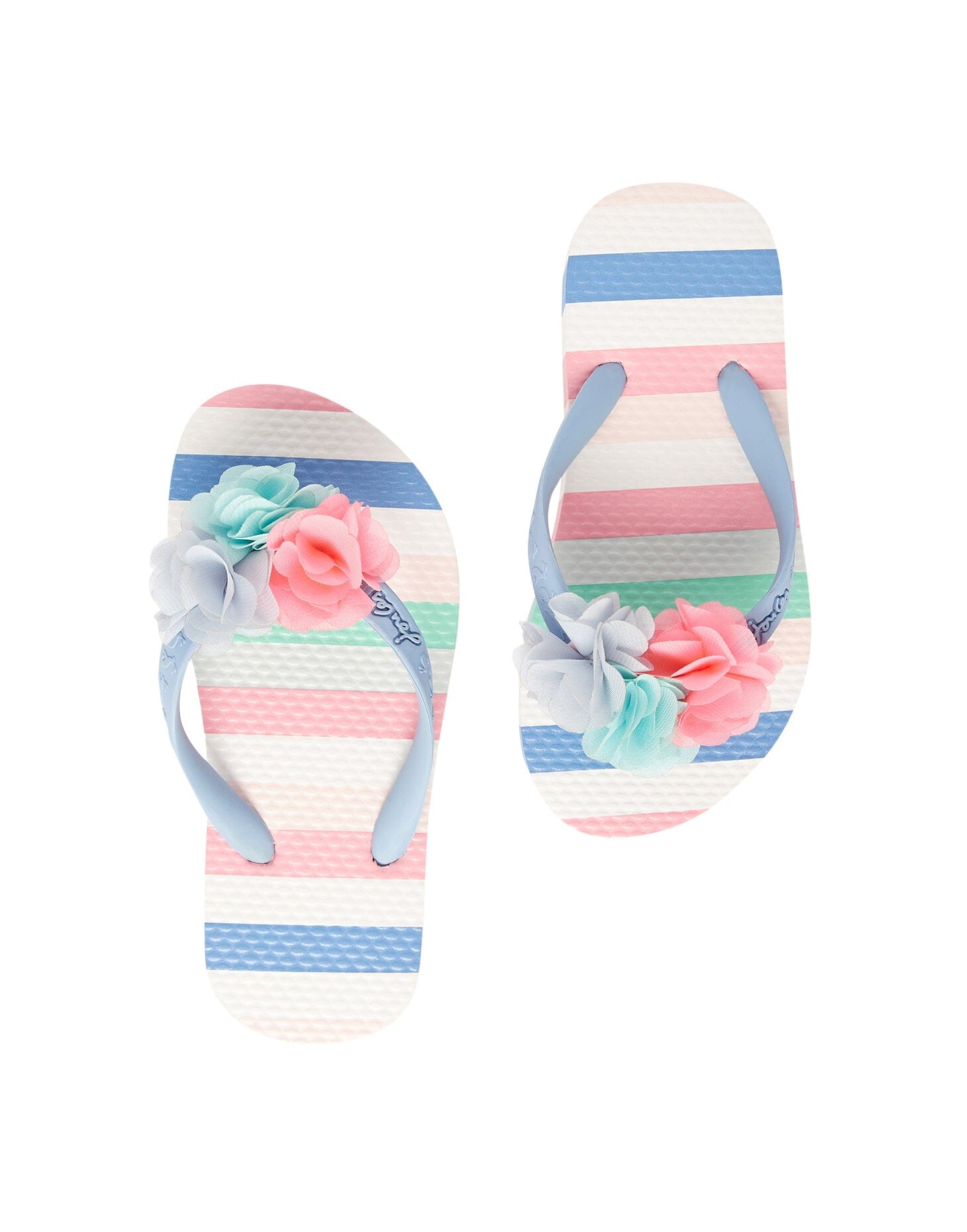 TOM JOULE Zehentrenner Sandalen Blumen Streifen Sandalen TOM JOULE