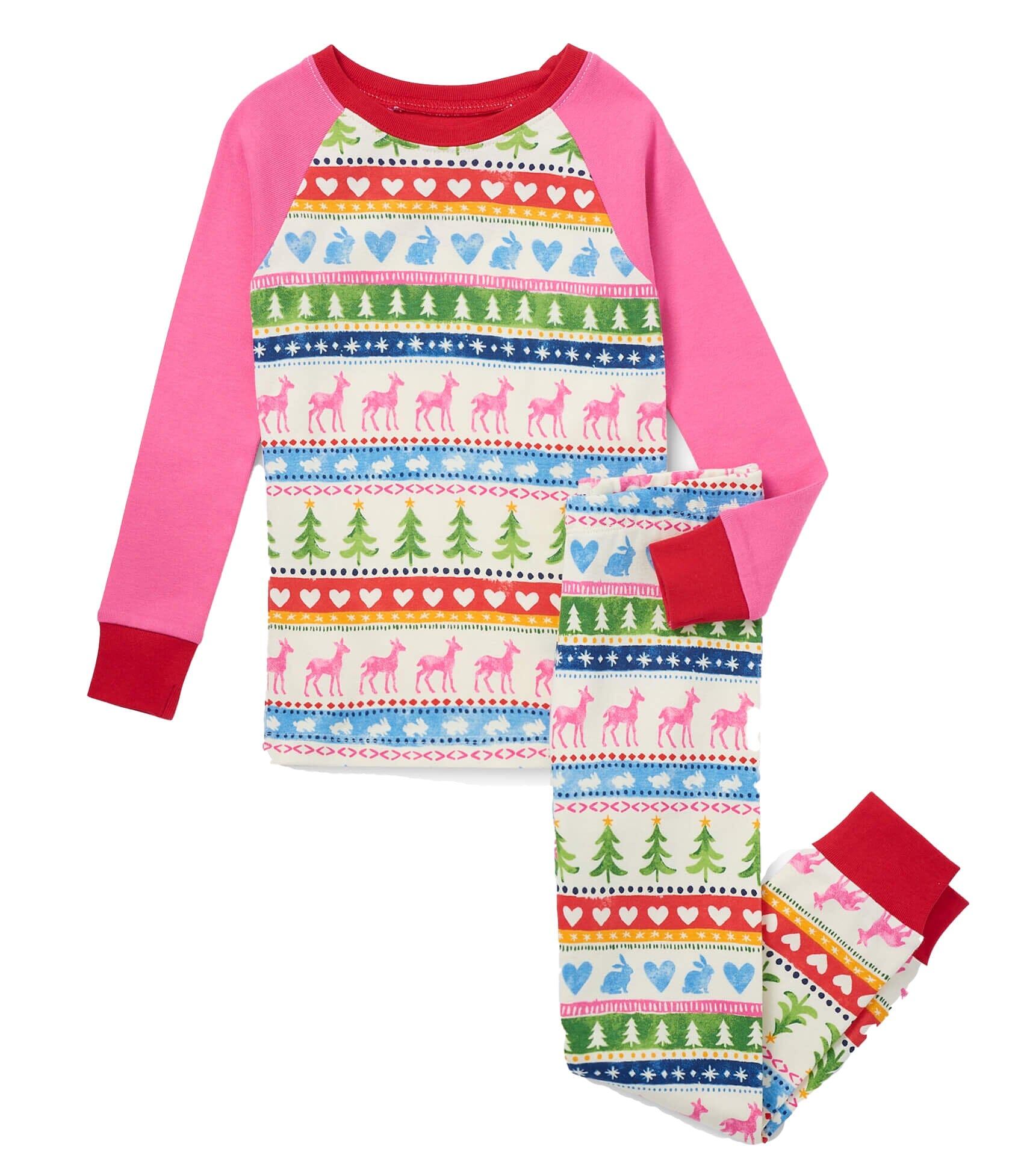 Hatley Schlafanzug creme mit niedlichen Wintermotiven - Schlafanzug Hatley