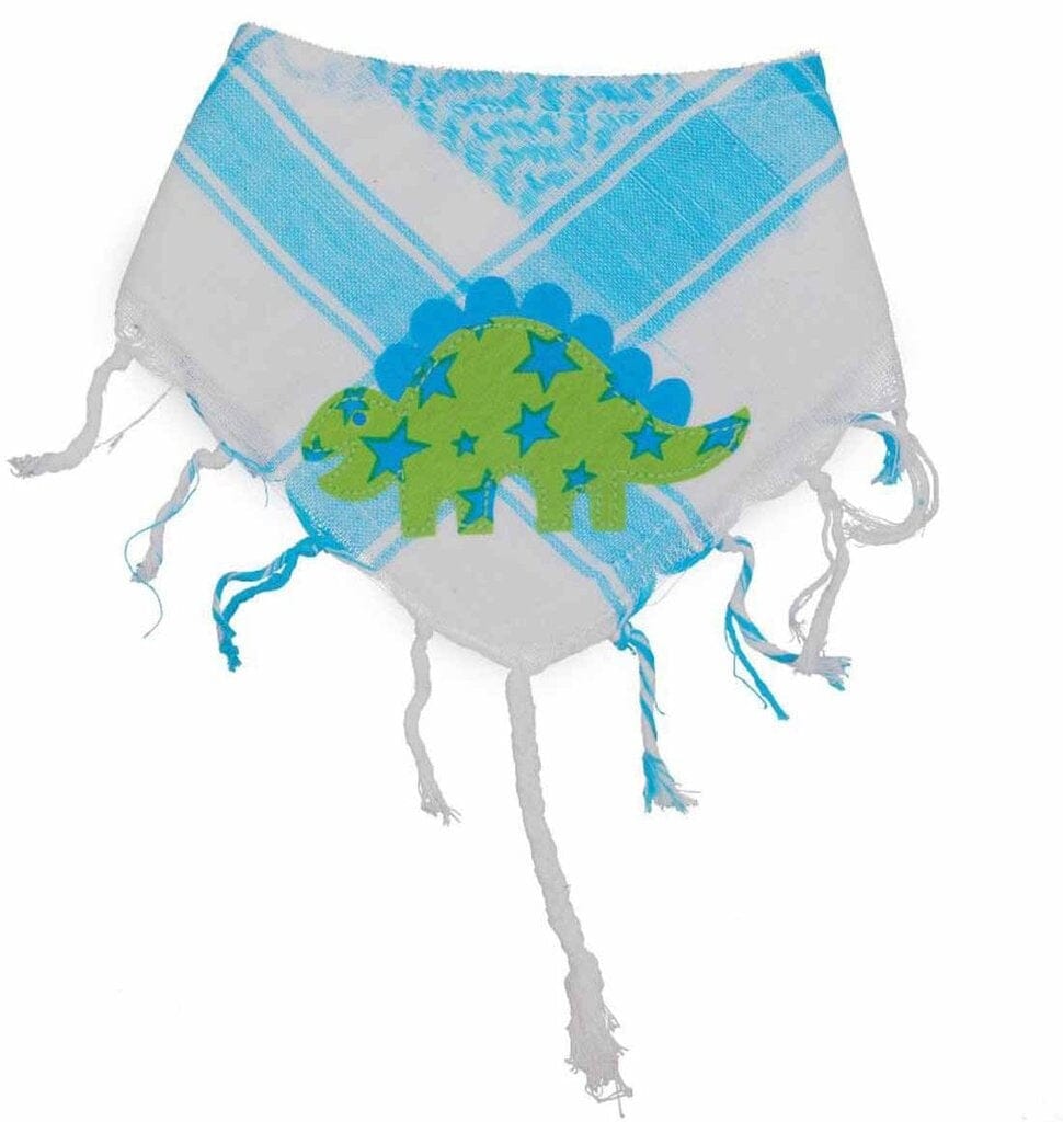 P.Eisenherz Palituch Dino hellblau grün Halstuch P. Eisenherz