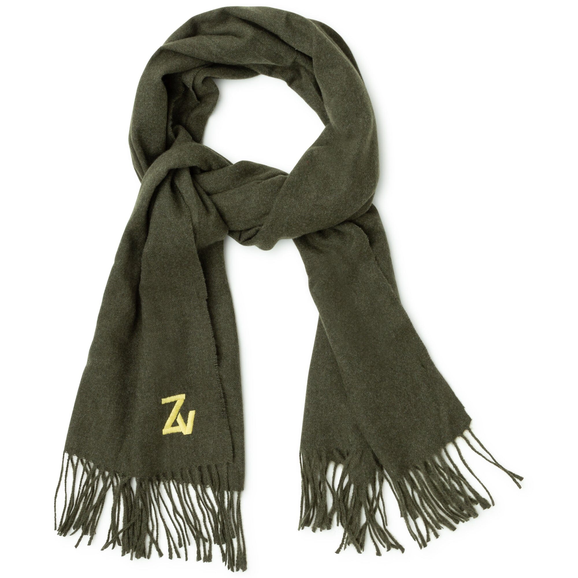 Zadig & Voltaire KIDS Schal khaki mit Logo Stitching Tücher und Schals Zadig & Voltaire