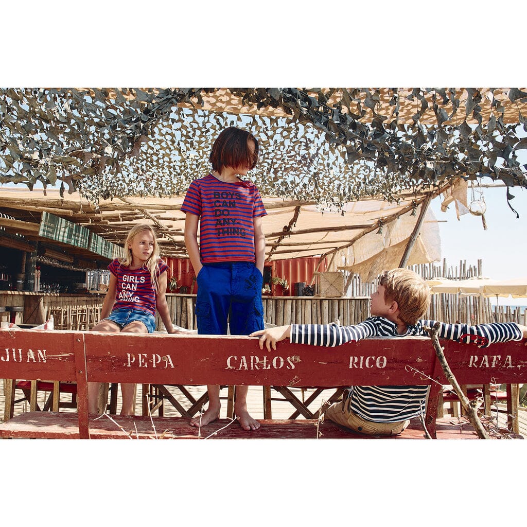 Zadig & Voltaire T-Shirt blau rot gestreift T-Shirt Zadig & Voltaire